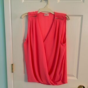 Sheer hot pink tank top 2XL
